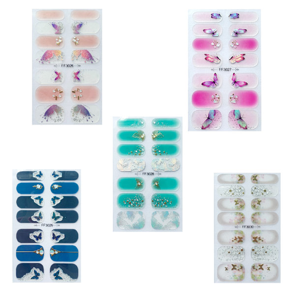 5-pack Nail Art Stickers