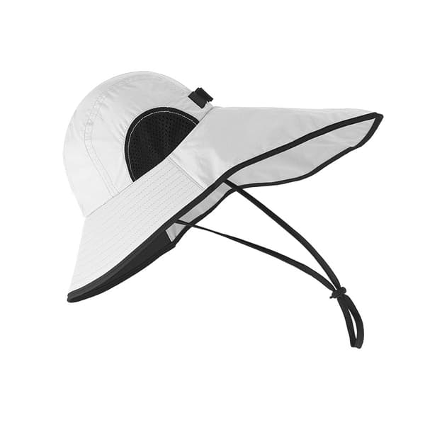 Justerbar Solhatt med Nackskydd - 54-58cm Model 3