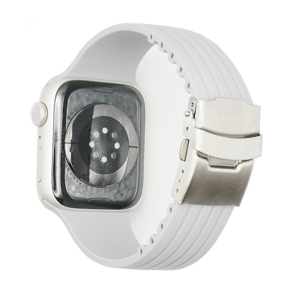 Klockarmband kompatibel med Apple Watch Series7/6/5/4/3/2/1 och SE-modeller Grå 38/40/41 mm