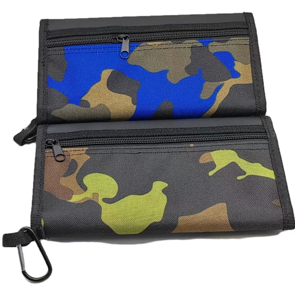 Camouflage Blå Fiske Lokke Taske - Grej Opbevaring til Lokker og Agn Blå