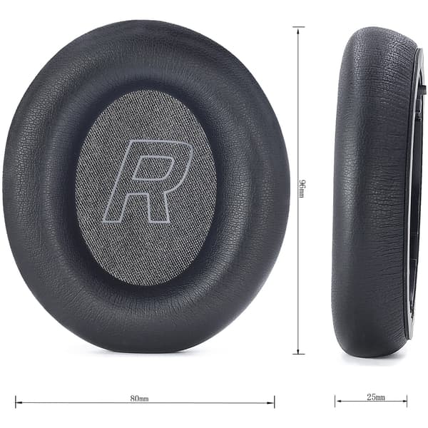 2 stk. udskiftningsørekopper kompatible med Kingston HyperX Cloud Mix 2 - Proteinlæder & Memory Foam