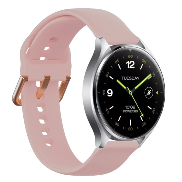 20 mm:n silikoniranneke Garmin/Vivomorelle Vaaleanpunainen