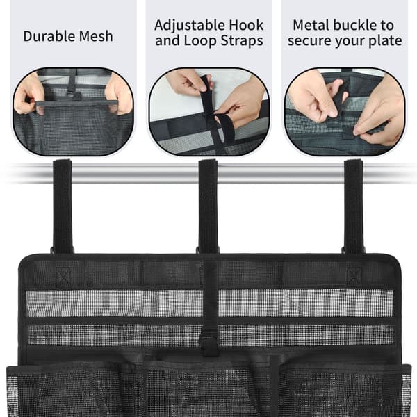 Bærbar foldbar mesh opvaskpose - hurtigttørrende kollapsbar net-opvasker til rejse, camping, autocamper og hjem