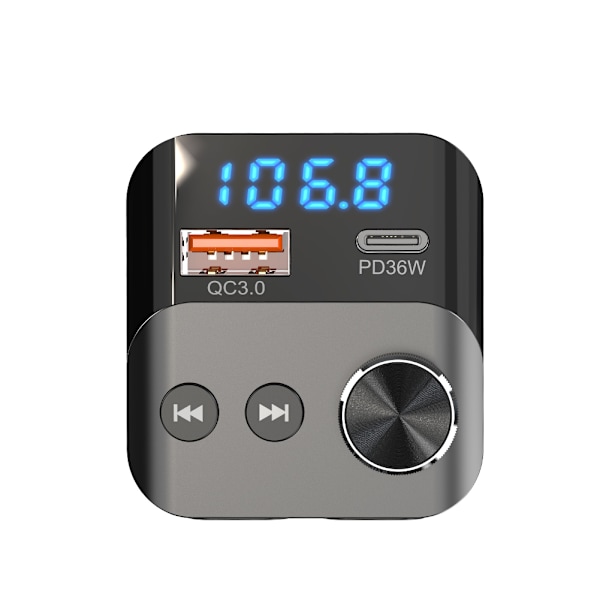 Bluetooth 5.3 FM-sändare Billaddaradapter
