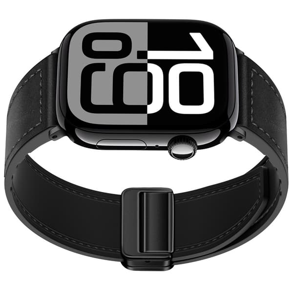Rem i ægte læder til Apple Watch Black L Black L