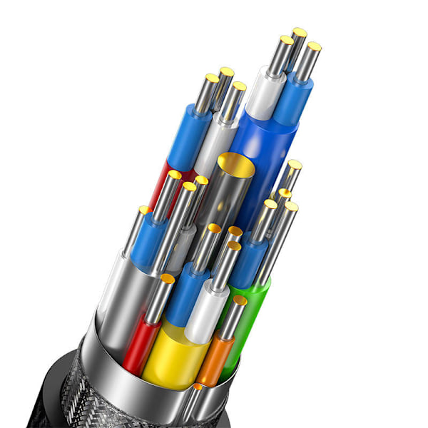 DP 8K till DP 8K kabel Baseus High Definition 1,5 m (svart)