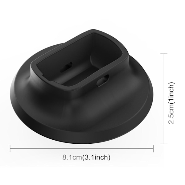 Sort silikonebase til Insta360 X5 panoramisk kamera