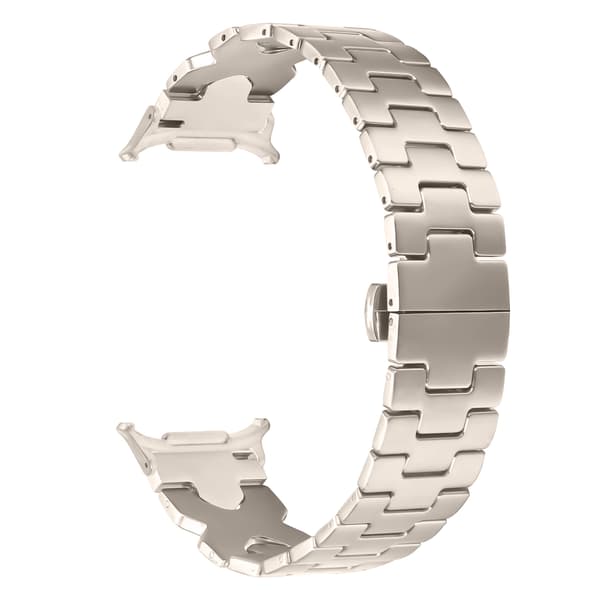 Elegant rustfrit stålrem til Samsung Watch7 47mm Ultra Starlight Starlight