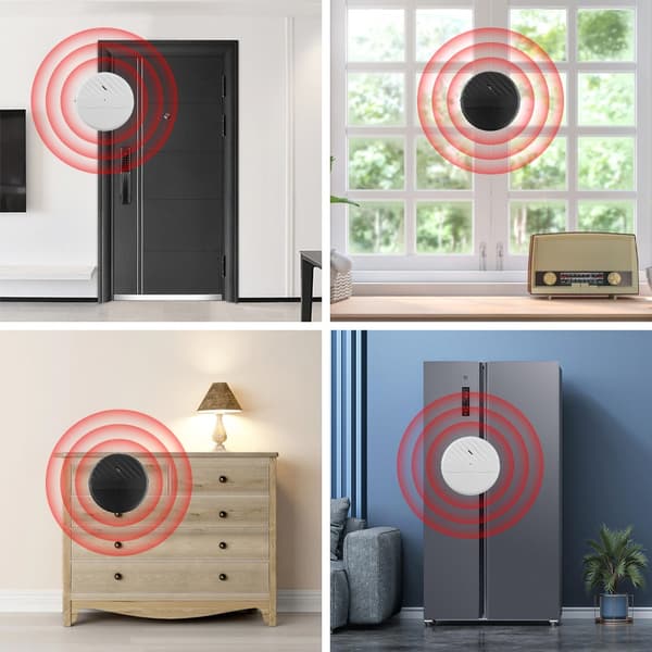 Vibrationssensor Alarm - Justerbar Känslighet, 125dB Högt Larm