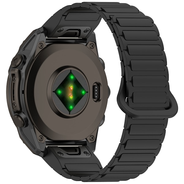 Garmin Fenix 5/6/7/8 magneettinen pikalukitusranneke Musta 20 mm