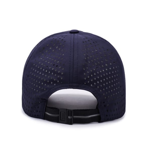 Baseballkasket i mesh polyester - åndbar justerbar pasform til sommerens cykling og solbeskyttelse, store meshpaneler og hurtigtørrende materiale Navy NavyBlue