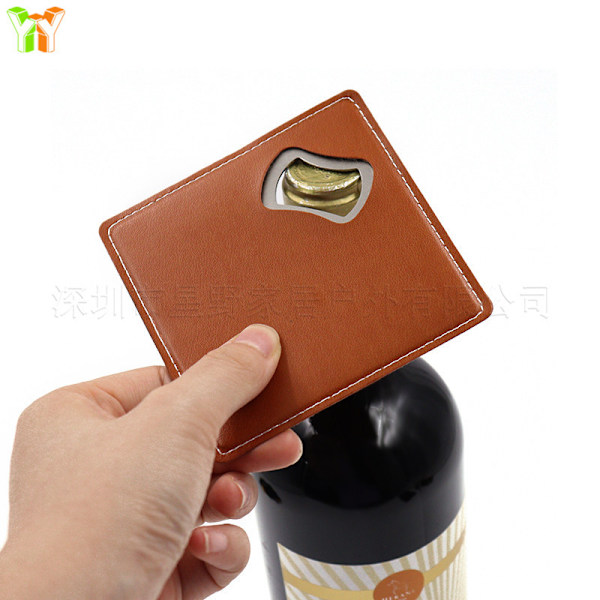 Lasinalunen pullonavaajalla 2-in-1 Ruskea