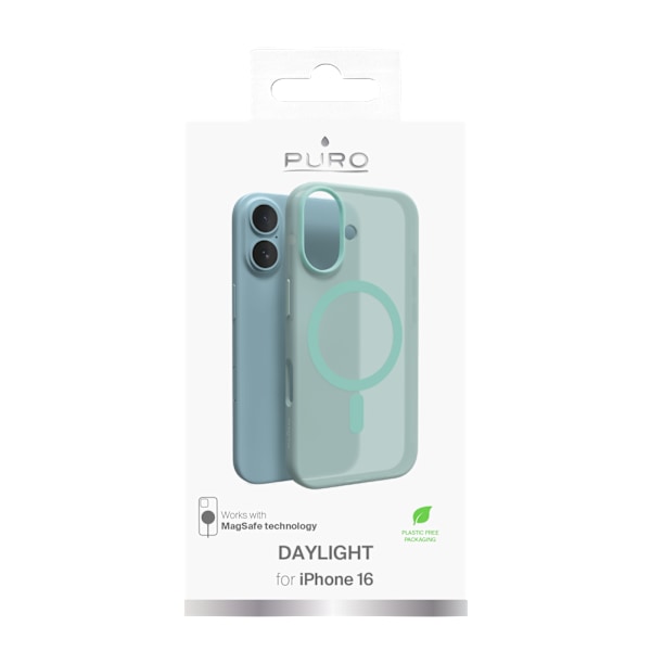 iPhone 16 -silikonisuoja DAYLIGHT, puoliläpinäkyvä, vihreä