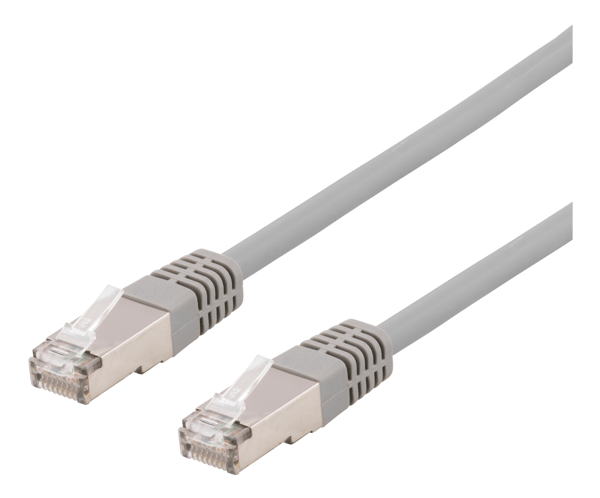 S/FTP Cat6 patch cable, LSZH, 3m, grey