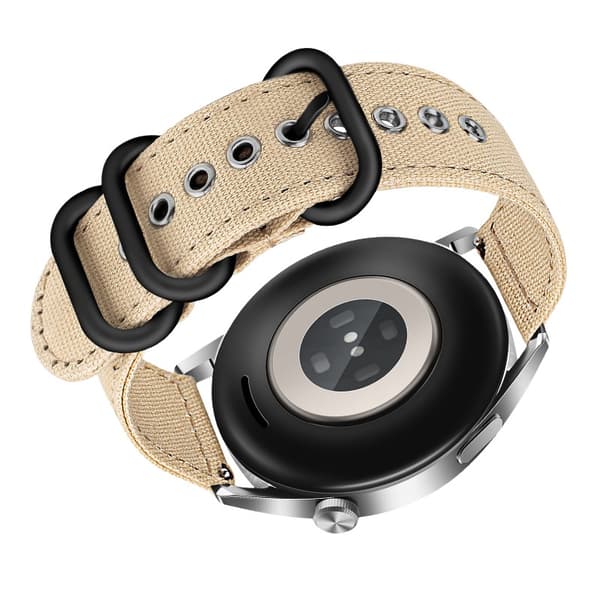 Premium 24mm Canvas Strap for Suunto 9 Khaki Khaki