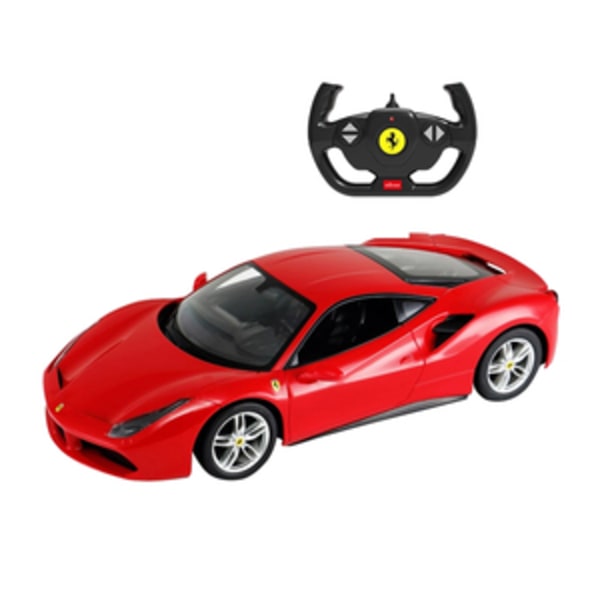 RASTAR 1:14 RC kaukosäädin auto Ferrari 488 GTB (punainen)