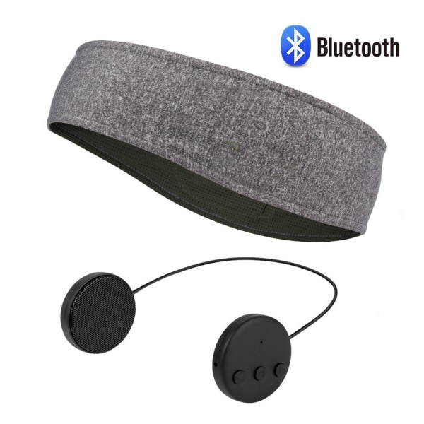INF Sovhörlurar - Pannband med Bluetooth hörlurar och mikrofon Grå