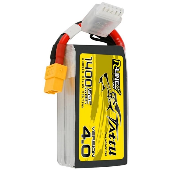 Batteri Tattu R-Line 4.0 1400mAh 14.8V 130C 4S1P XT60