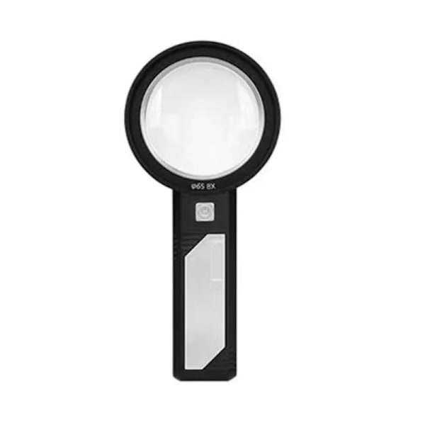 5X förstoringsglas, vridbart med LED-ljus för läsning, smycken, inspektion Svart