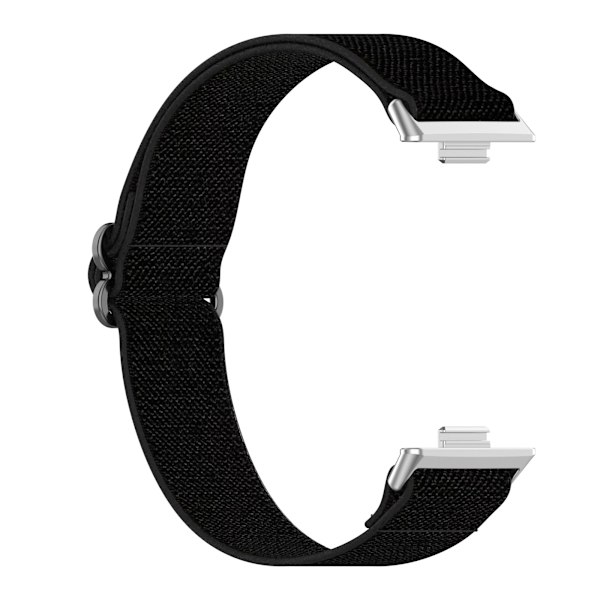 Elastisk nylonurrem til Huawei Watch Fit 3 Sort
