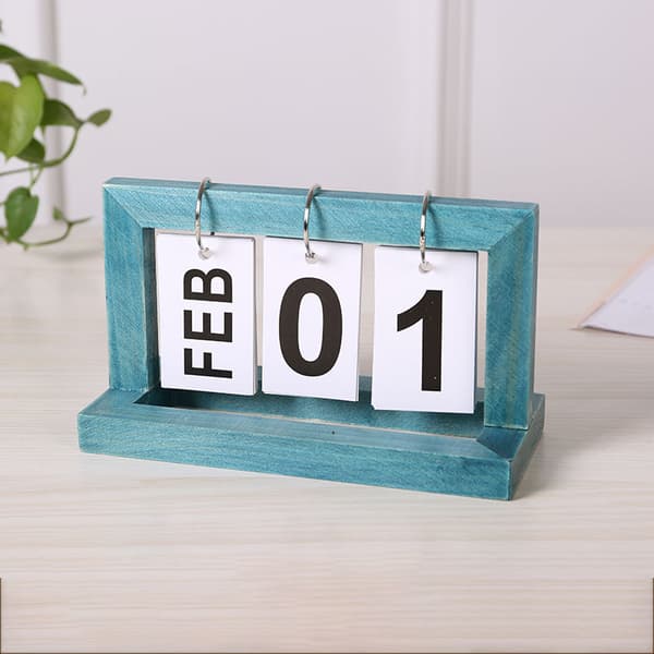 Minimalistisk træ evighedskalender Blue Blue