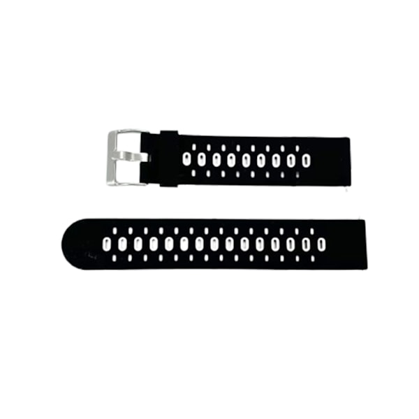 Silikonarmband för Garmin Venu 2 Plus & Garmin 245, Samsung Galaxy, Huawei Watch Svart+grå