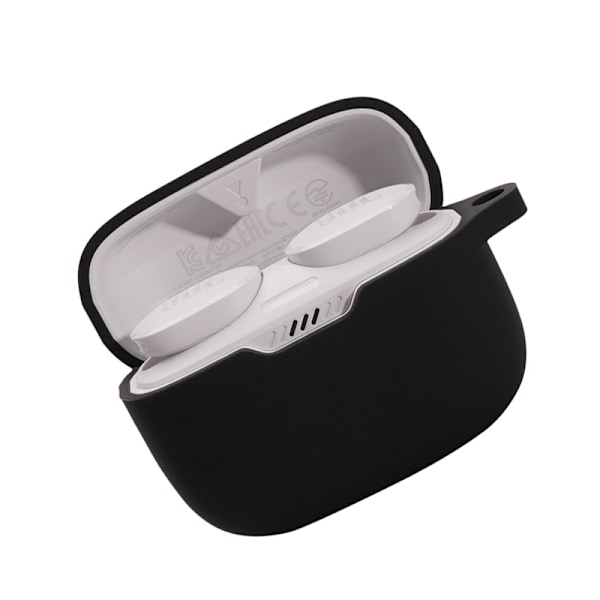 Skyddsfodral för JBL T130NC TWS-öronsnäckor med karbinhake Svart