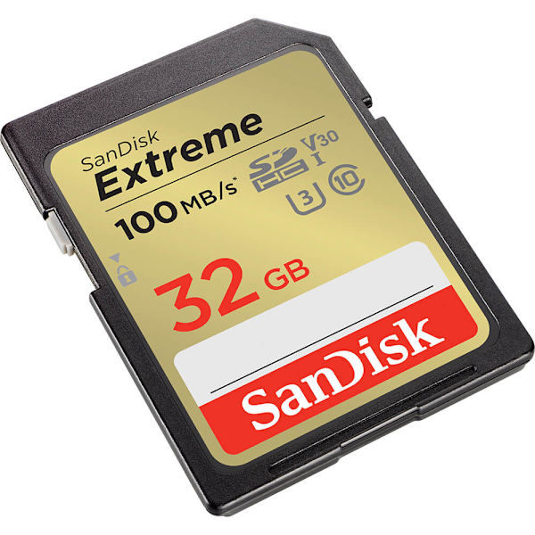 SDHC Extreme 32GB 100MB/s UHS-I C10 V30 U3