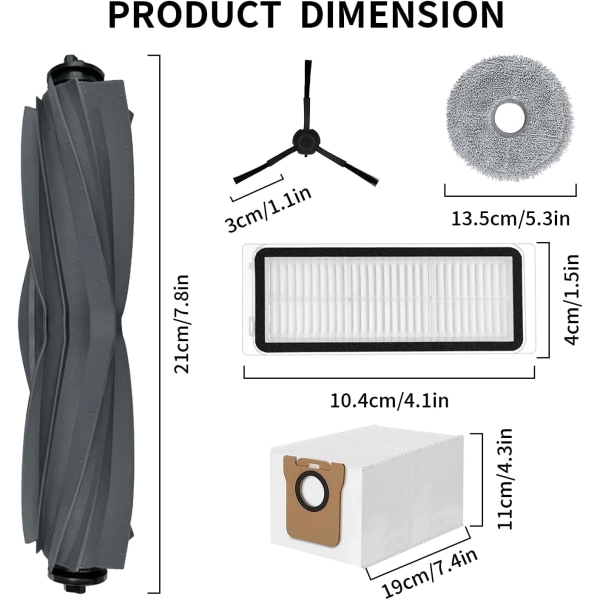 INF Tillbehör till Dreame L20 Ultra/L20 Ultra Complete robotdammsugare