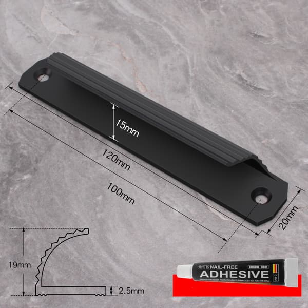 4 Pack Vedin - Pinta-asennettava Black Black
