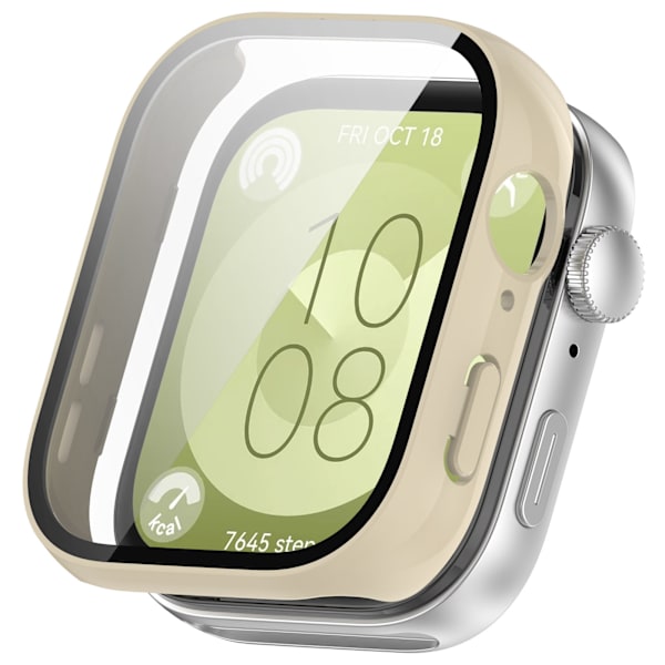 Kellon kotelo / näytönsuoja Huawei Fit 3:lle Valkoinen