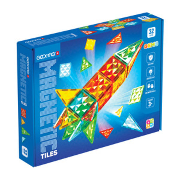 Geomag Gems Rocket 32 magneettilaatat