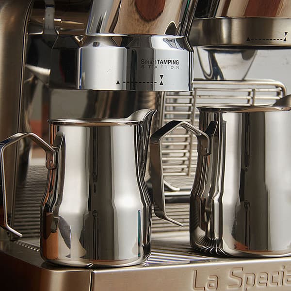 304 Rustfrit Stål Kaffe Mælkeskumningskande 350ml Sølv