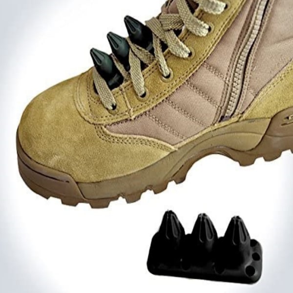 Stövlar Dubbar Självförsvar Defensiv Combat Shoe Spänne Svart