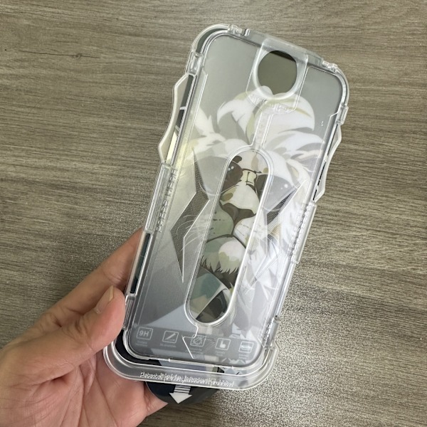 Kristallklart härdat glas för Samsung S23+ med applikator