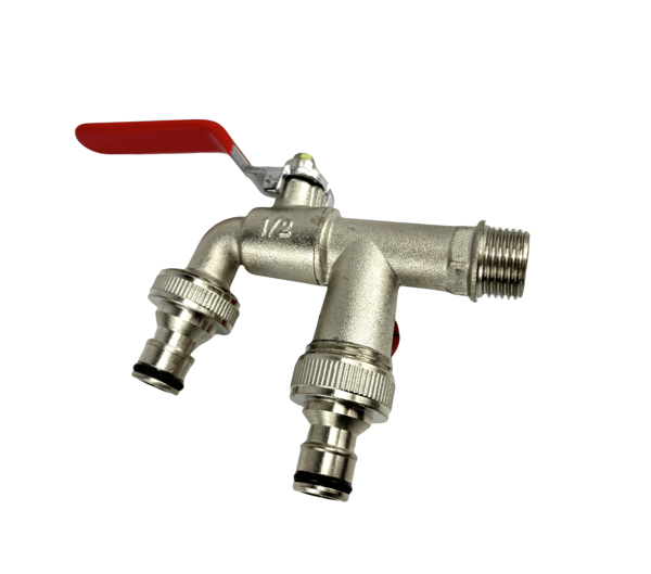 IBC Tote Tank Ventil Adapter med Dual Outlet