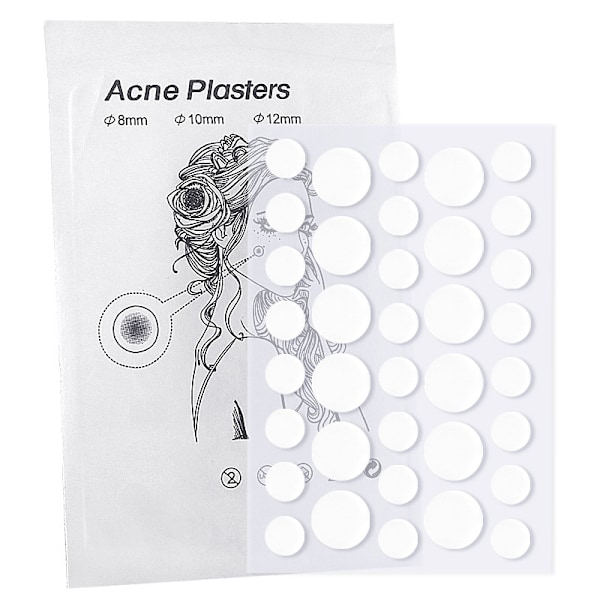 Invisible Hydrocolloid Acne Patch - 36 plåster per ark