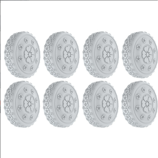 8-pack hjulskydd för resväskor Grey Model 3 Grey
