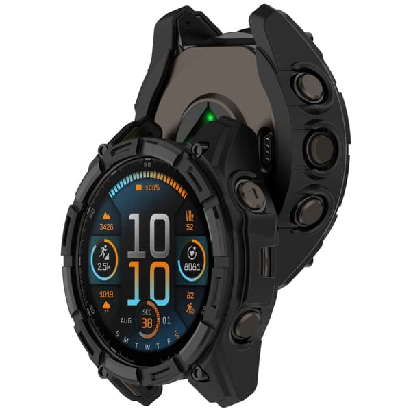 Beskyttende etui til Garmin Fenix 8 47mm - AMOLED Sort