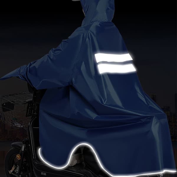 Vandtæt regnponcho med ærmer Blue Blue