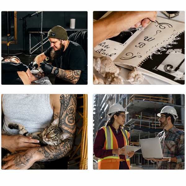 Portabel A4-skrivare för tatueringsöverföring med Bluetooth, 208 mm format och 56–216 mm bredd