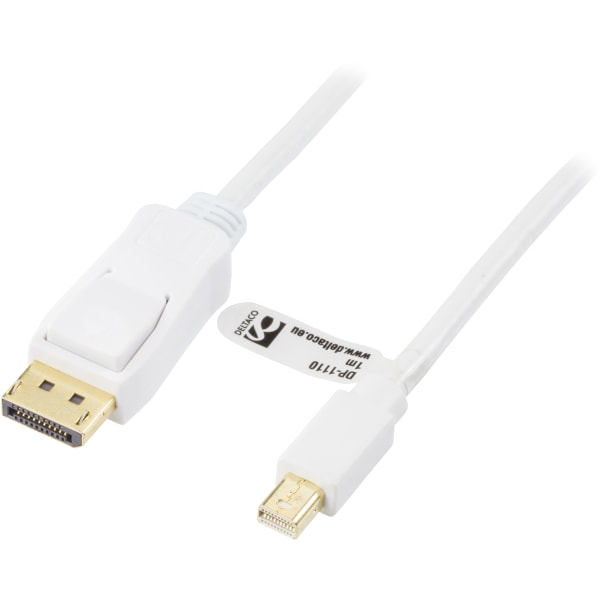 DisplayPort to Mini DisplayPort cable, 20-p ma-ma, 1m, white
