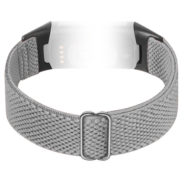 Klockarmband i Nylon för Fitbit Charge 5/6 LightGrey LightGrey