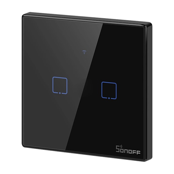 Touchljusomkopplare WiFi + RF 433 Sonoff T3 EU TX (2-kanals)