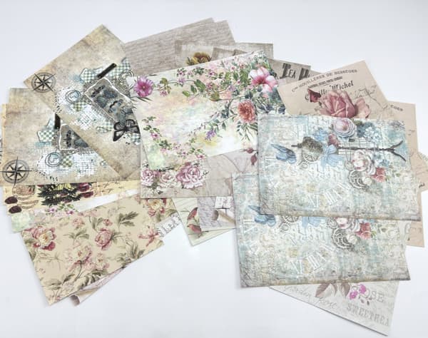 Vintage Scrapbook papper Model 2