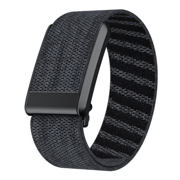 Vævet nylon urrem til WHOOP 4.0 Black+Grey Black+Grey