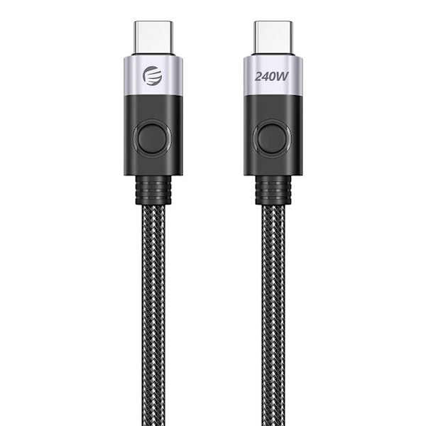 Orico 240 W USB-C - USB-C -latauskaapeli, 1 m (musta)