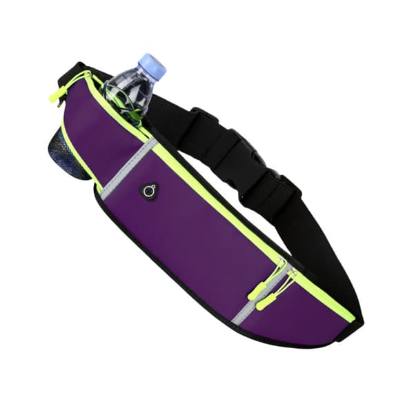 Marathon Triple Pouch Hydration Belt Purple Purple