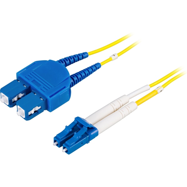 OS2 Fiber cable, LC - SC, duplex, singlemode 0,5m