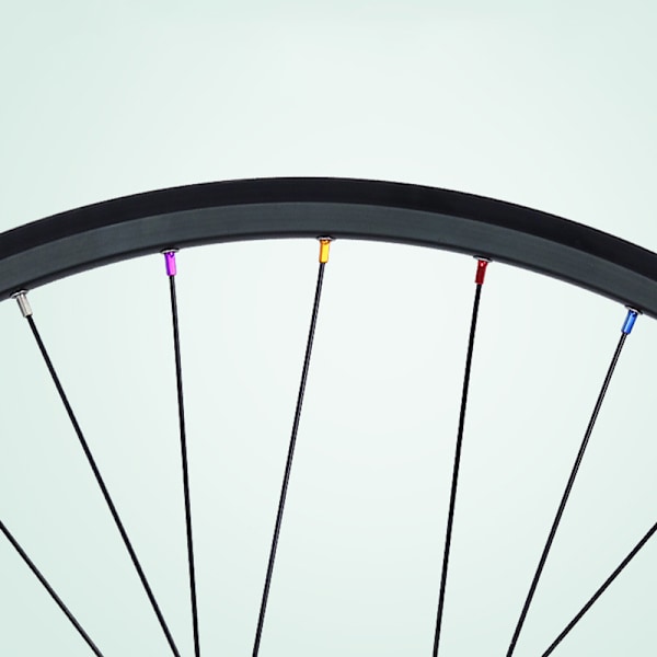 Anodiserade ekernipplar i aluminiumlegering för cykelhjul Lila